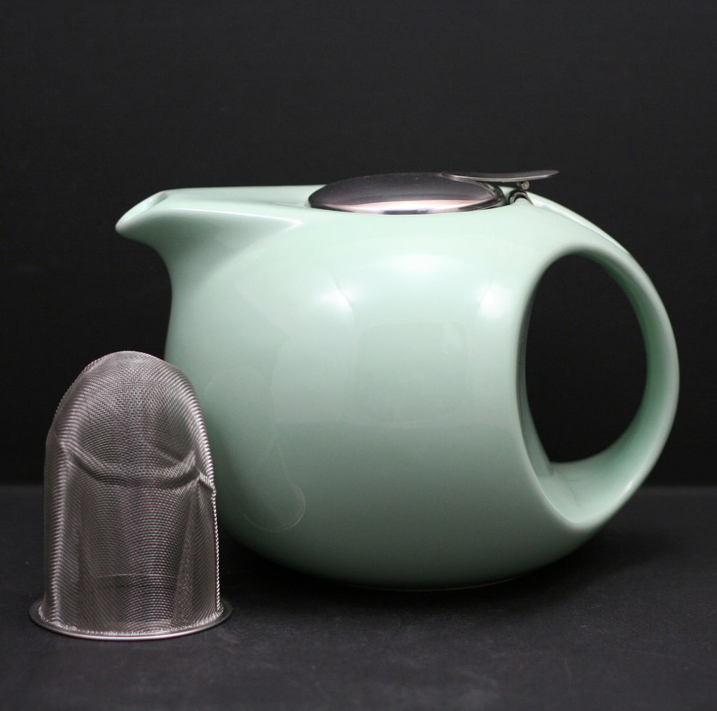 1350 ml Mint Green Teapot with Stainless Steel Lid and Filter