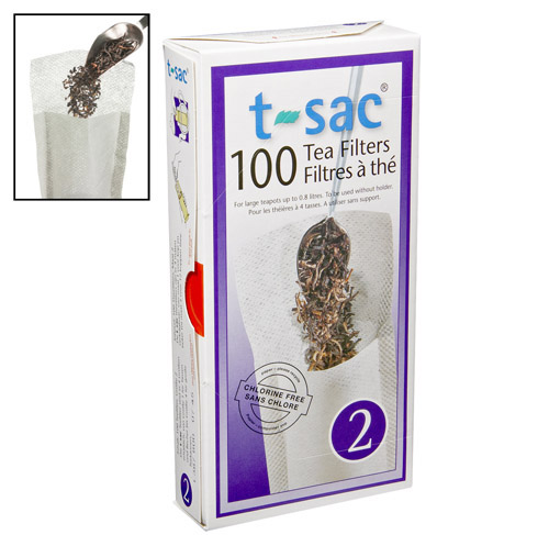 T-SAC Biodegradable Paper Filters (100 sacs per package)