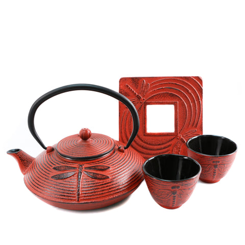 Dragonfly set with 4 cups 1.1 liter (37oz)
