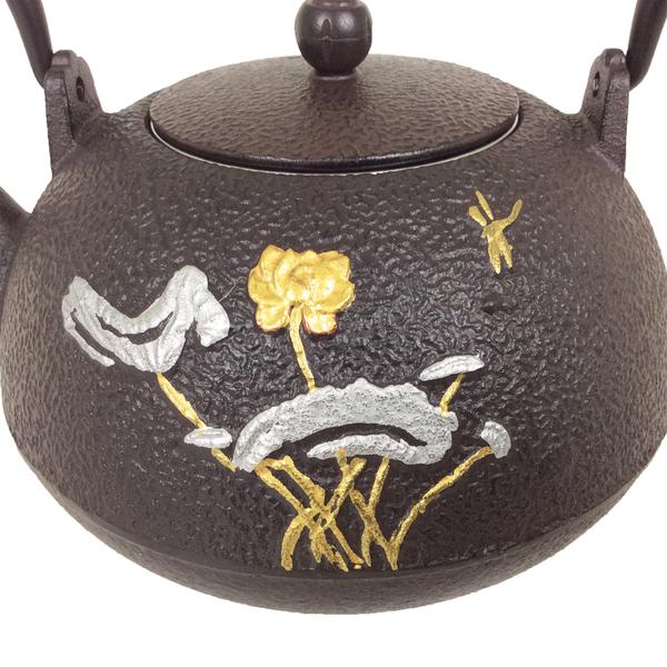 iron lily flower Lily flower 1.2 liter (40oz) Iron Tea Pot – Bon Tea Place